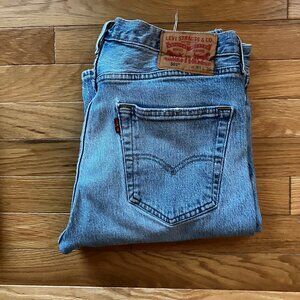 Men's Levi's 501, 32 x 30, distressed by natural wear
